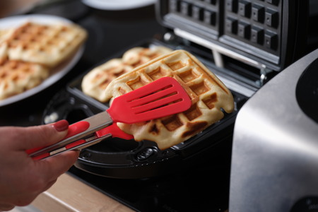 wafelijzer met verwisselbare platen